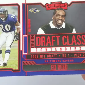 Panini Contenders Football 2023 | #HDC-ER Ed Reed | Baltimore Ravens | Historic Draft Class Contenders Red | Game Over Sports Cards site de vente de cartes à collectionner NFL Football Américain