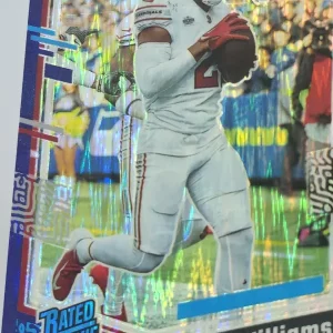 Panini Donruss Optic Football 2023 | #203 Garrett Williams | Arizona Cardinals | Rated Rookie Purple Shock Prizm | Game Over Sports Cards site de vente de cartes à collectionner NFL Football Américain