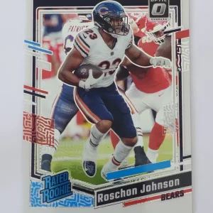 Panini Donruss Optic Football 2023 | #217 Roschon Johnson | Chicago Bears | Rated Rookie Panini Donruss Optic Football 2023 | #217 Roschon Johnson | Chicago Bears | Rated Rookie | Game Over Sports Cards site de vente de cartes à collectionner NFL Football Américain
