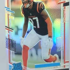 Panini Donruss Optic Football 2023 | #221 Jordan Battle | Cincinnati Bengals | Rated Rookie Silver Prizm | Game Over Sports Cards site de vente de cartes à collectionner NFL Football Américain