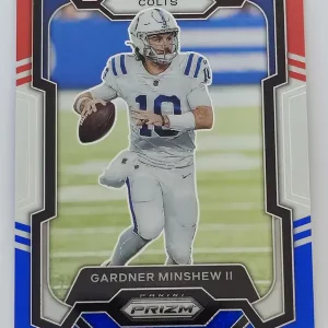Panini Prizm Football 2023 | #126 Gardner Minshew II | Indianapolis Colts | Parallel Red White & Blue