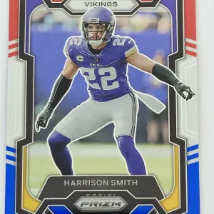 Panini Prizm Football 2023 | #192 Harrison Smith | Minnesota Vikings | Parallel Red White & Blue