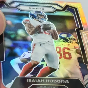 Panini Prizm Football 2023 | #223 Isaiah Hodgins | New York Giants | Silver Prizm
