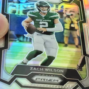Panini Prizm Football 2023 | #235 Zach Wilson | New York Jets | Parallel Silver Prizm