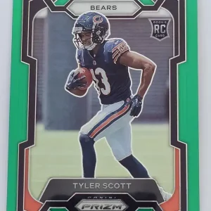 Panini Prizm Football 2023 | #315 Tyler Scott | Chicago Bears | Parallel Green Prizm | Carte Rookie