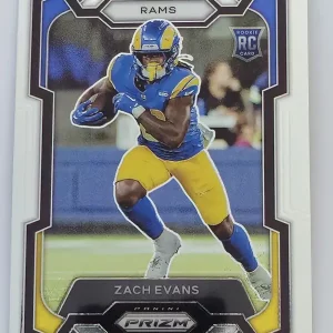 Panini Prizm Football 2023 | #359 Zach Evans | Los Angeles Rams | Carte Rookie