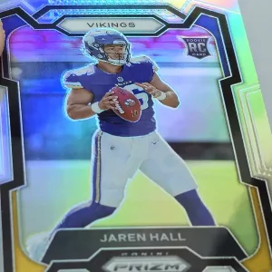 Panini Prizm Football 2023 | #367 Jaren Hall | Minnesota Vikings | Parallel Silver Prizm | Carte Rookie