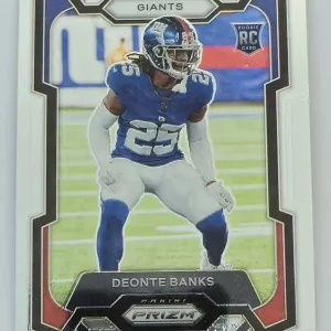 Panini Prizm Football 2023 | #376 Deonte Banks | New York Giants | Carte Rookie