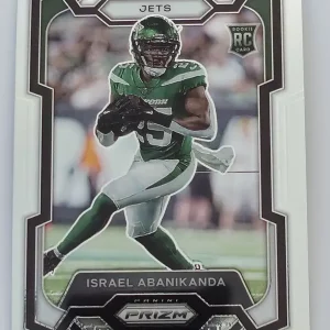 Panini Prizm Football 2023 | #379 Israel Abanikanda | New York Jets | Carte Rookie
