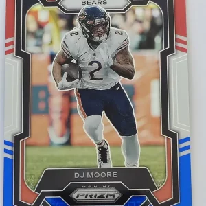 Panini Prizm Football 2023 | #47 DJ Moore | Chicago Bears | Parallel Red White & Blue