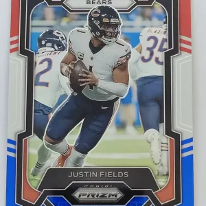 Panini Prizm Football 2023 | #48 Justin Fields | Chicago Bears | Parallel Red White & Blue