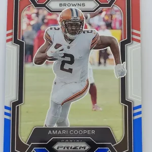 Panini Prizm Football 2023 | #64 Amari Cooper | Cleveland Browns | Parallel Red White & Blue