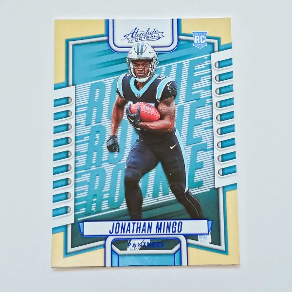 Panini Absolute Football 2023 | #117 Jonathan Mingo | Carolina Panthers | Carte Rookie Parallel Blue