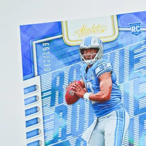 Panini Absolute Football 2023 | #123 Hendon Hooker | Detroit Lions | Carte Rookie Blue Diamond 62/199