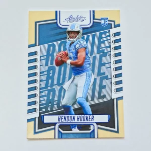 Panini Absolute Football 2023 | #123 Hendon Hooker | Detroit Lions | Carte Rookie Parallel Blue