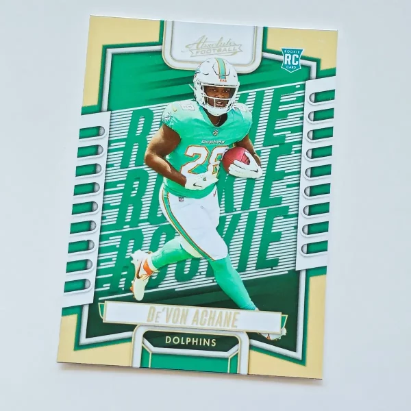 Panini Absolute Football 2023 | #130 De’Von Achane | Miami Dolphins | Carte Rookie
