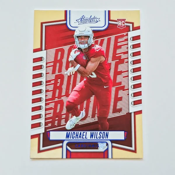 Panini Absolute Football 2023 | #132 Michael Wilson | Arizona Cardinals | Carte Rookie Parallel Blue