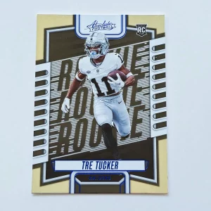 Panini Absolute Football 2023 | #133 Tre Tucker | Las Vegas Raiders | Carte Rookie Parallel Blue