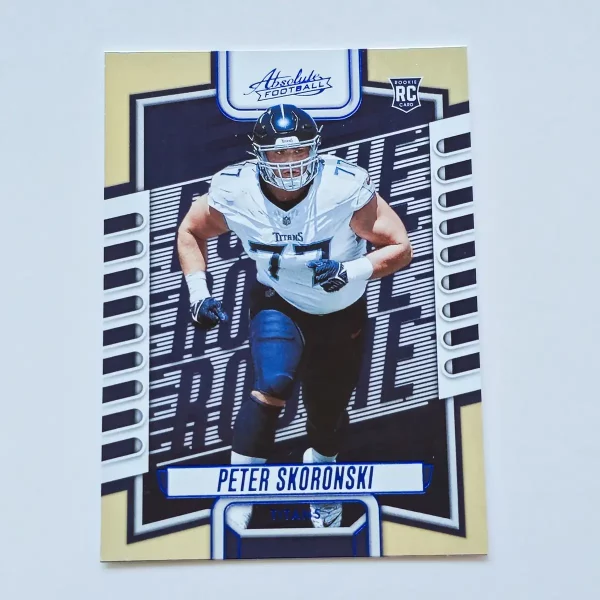 Panini Absolute Football 2023 | #149 Peter Skoronski | Tennessee Titans | Carte Rookie Parallel Blue