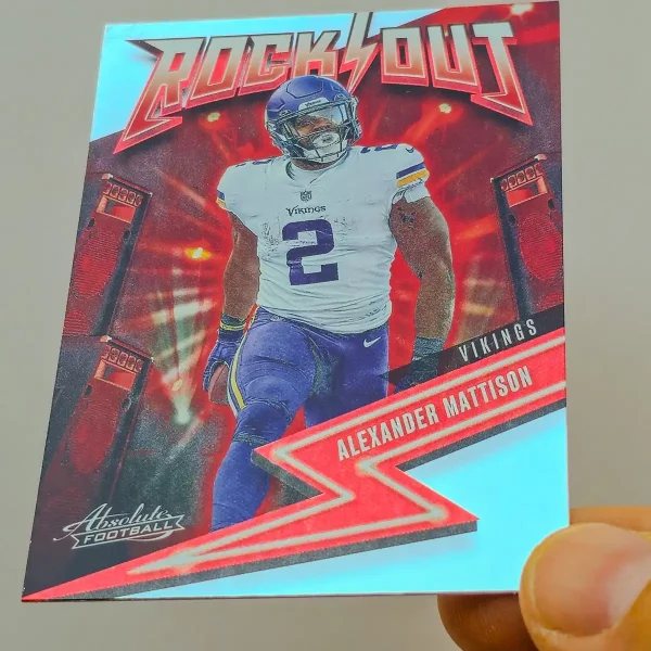 Panini Absolute Football 2023 | #17 Alexander Mattison | Minnesota Vikings | Rock Out