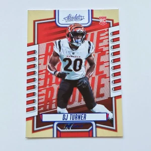 Panini Absolute Football 2023 | #175 DJ Turner | Cincinnati Bengals | Carte Rookie Parallel Blue