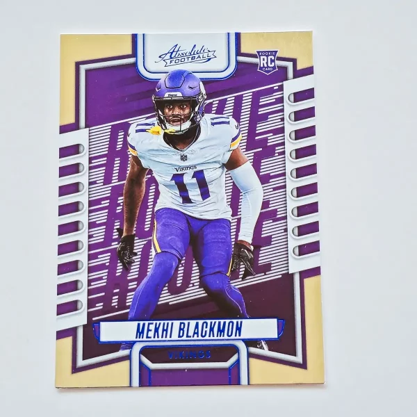 Panini Absolute Football 2023 | #190 Mekhi Blackmon | Minnesota Vikings | Carte Rookie Parallel Blue