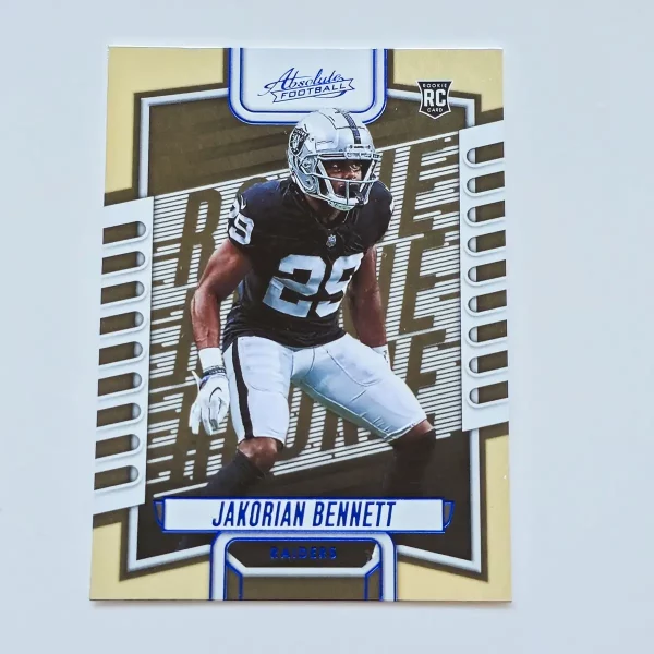 Panini Absolute Football 2023 | #191 Jakorian Bennett | Las Vegas Raiders | Carte Rookie Parallel Blue