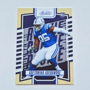 Panini Absolute Football 2023 | #194 Adetomiwa Adebawore | Indianapolis Colts | Carte Rookie Parallel Blue