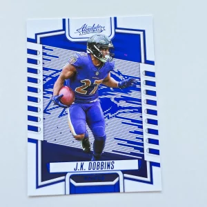 Panini Absolute Football 2023 | #37 J.K. Dobbins | Baltimore Ravens | Parallel Blue
