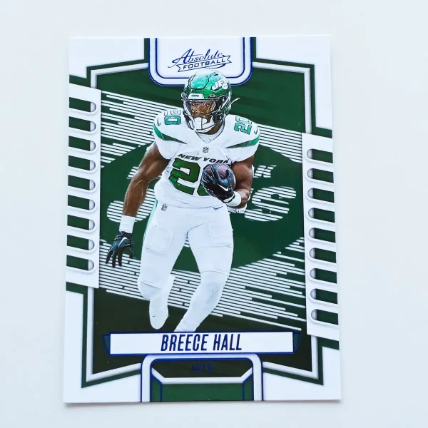 Panini Absolute Football 2023 | #38 Breece Hall | New York Jets | Parallel Blue
