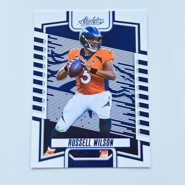 Panini Absolute Football 2023 | #4 Russell Wilson | Denver Broncos | Parallel Blue