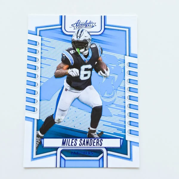 Panini Absolute Football 2023 | #48 Miles Sanders | Carolina Panthers | Parallel Blue