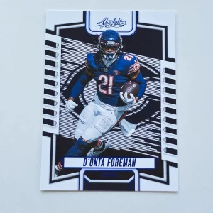 Panini Absolute Football 2023 | #62 D’Onta Foreman | Chicago Bears | Parallel Blue