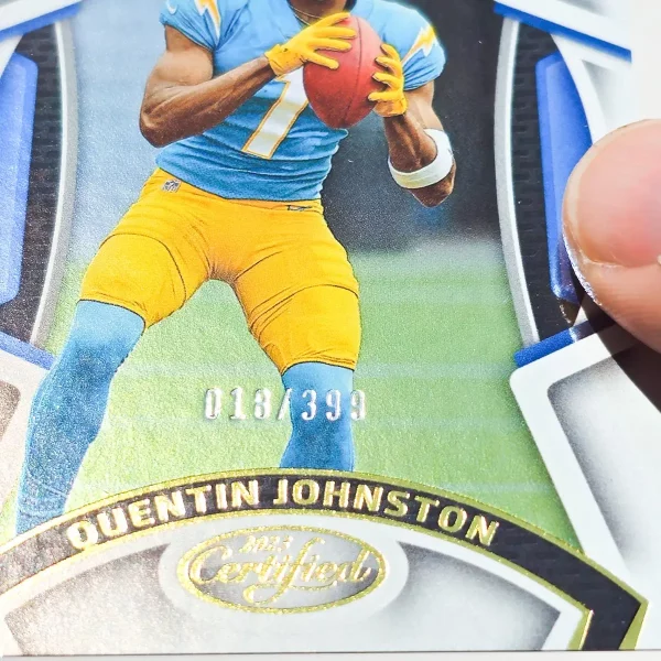 Panini Certified Football 2023 | #149 Quentin Johnston | Los Angeles Chargers | Carte Rookie 18/399 – Image 2
