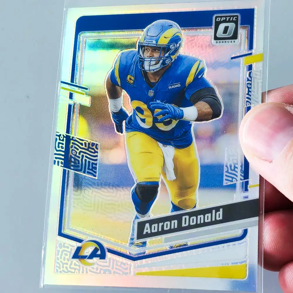 Panini Donruss Optic Football 2023 | #108 Aaron Donald | Los Angeles Rams | Parallel Silver Prizm