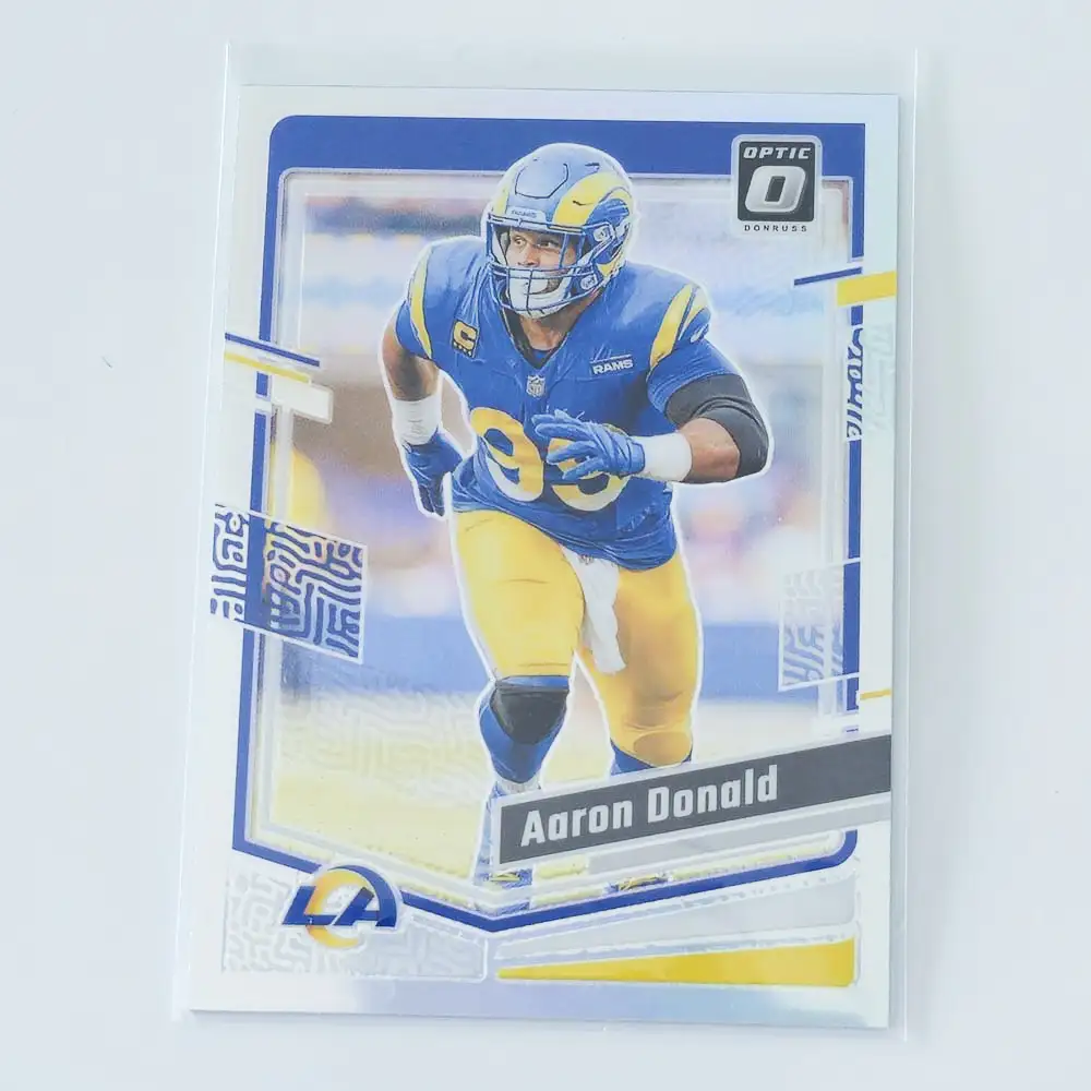 Panini Donruss Optic Football 2023 | #108 Aaron Donald | Los Angeles Rams | Parallel Silver Prizm – Image 2