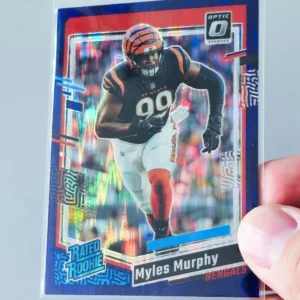 Panini Donruss Optic Football 2023 | #222 Myles Murphy | Cincinnati Bengals | Rated Rookie Purple Shock Prizm