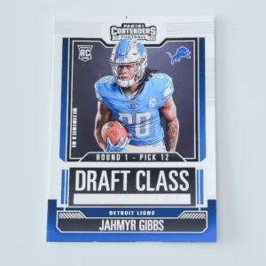 Panini Contenders Football 2023 | #9 Jahmyr Gibbs | Detroit Lions | Rookie Draft Class Contenders