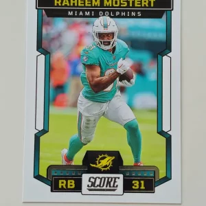 Panini Score Football 2023 | #275 Raheem Mostert | Miami Dolphins