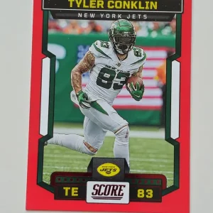 Panini Score Football 2023 | #294 Tyler Conklin | New York Jets | Parallel Red