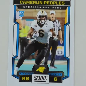 Panini Score Football 2023 | #301 Camerun Peoples - Carolina Panthers | Rookie Card