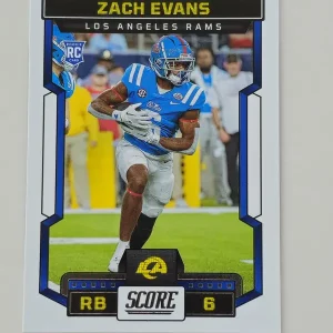 Panini Score Football 2023 | #319 Zach Evans | Los Angeles Rams | Carte Rookie