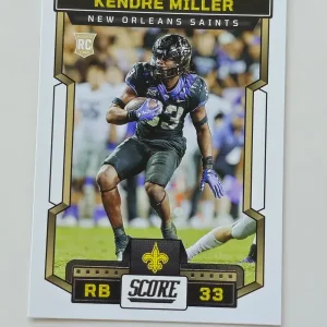 Panini Score Football 2023 | #321 Kendre Miller | New Orleans Saints | Carte Rookie