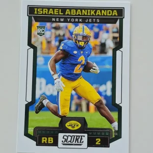 Panini Score Football 2023 | #326 Israel Abanikanda | New York Jets | Carte Rookie