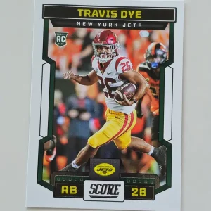 Panini Score Football 2023 | #329 Travis Dye | New York Jets | Carte Rookie