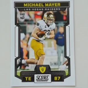 Panini Score Football 2023 | #337 Michael Mayer | Las Vegas Raiders | Carte Rookie