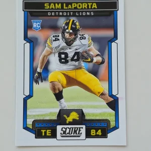 Panini Score Football 2023 | #342 Sam LaPorta | Detroit Lions | Carte Rookie