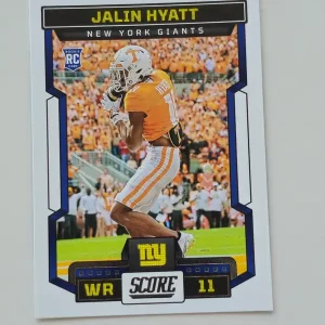 Panini Score Football 2023 | #347 Jalin Hyatt | New York Giants | Carte Rookie