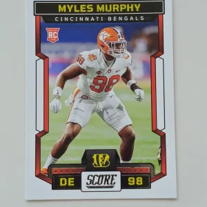 Panini Score Football 2023 | #370 Myles Murphy | Cincinnati Bengals | Carte Rookie