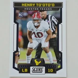 Panini Score Football 2023 | #378 Henry To'oTo'o | Houston Texans | Carte Rookie